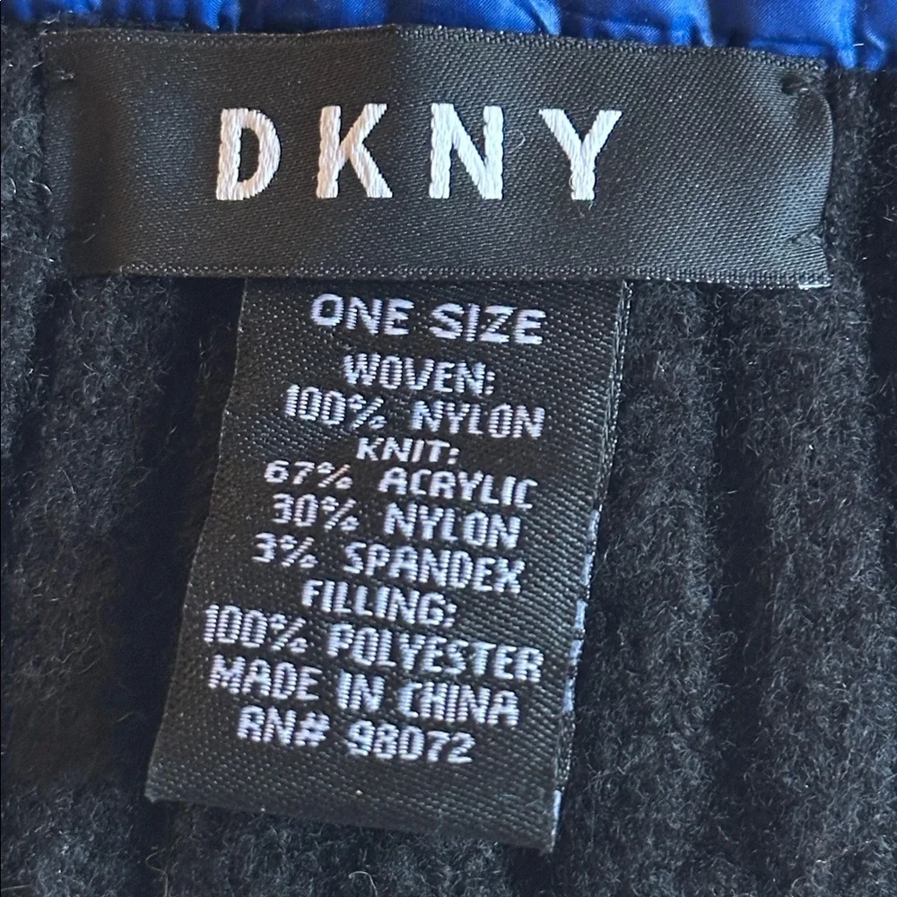 DKNY Quilted Puffer Scarf, One Size - Picture 9 of 9
